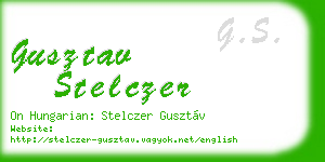 gusztav stelczer business card